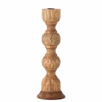 Świecznik Nalua, Nature, Mango wood 10x26cm