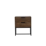 Komoda 60x40x70 cm MEAVE wood matt dark brown