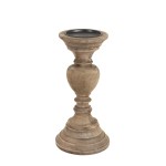 Świecznik Ø13x27 cm RAVENNA wood weather barn