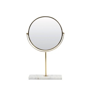 Lusterko 24x9x40,5 cm RIESCO marble white-gold