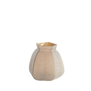 Waza 26,5x25,5x27 cm VELIKO glass dark brown