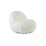 Fotel 90x77x72 cm GUMACA furry white