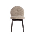 Krzesło 59x50x83 cm SINOSA brown-cream+wood dark brown 