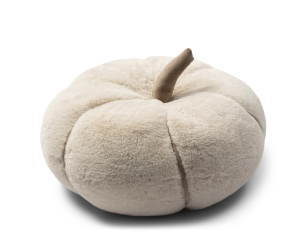 Poduszka dekoracyjna dynia Pumpkin Faux Fur Box Pillow L