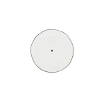 Talerzyk White with black heart 13cm