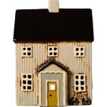 Lampion domek tealight Visby black roof 