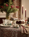 Obrus Flower printed organic cotton tablecloth 150 x 250 cm