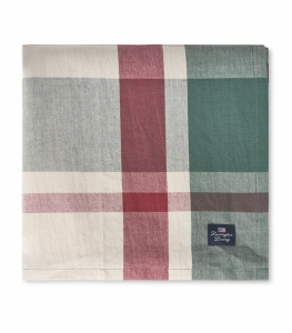 Obrus Checked linen blend tablecloth 150 x 350 cm