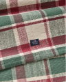Bieżnik Checked organic cotton runner, green/red/beige 150 x 250 cm