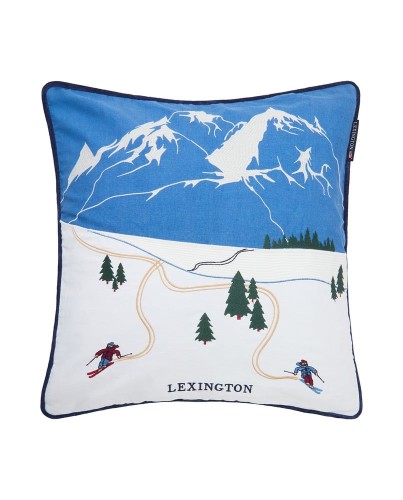 Poszewka dekoracyjna Down hill organic cotton twill patch pillow cover