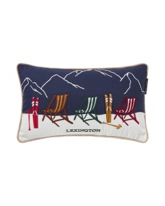 Poduszka Ski resort organic cotton twill pillow 50x30
