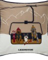 Poszewka dekoracyjna Dog lift organic cotton twill patch pillow cover