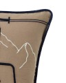 Poszewka dekoracyjna Dog lift organic cotton twill patch pillow cover