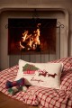 Poduszka dekoracyjna Dog sleigh organic cotton velvet pillow 50x30
