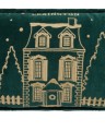Poduszka dekoracyjna Winter house green organic cotton velvet pillow, 50x30 pillow green/lt beige