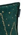 Poduszka dekoracyjna Winter house green organic cotton velvet pillow, 50x30 pillow green/lt beige