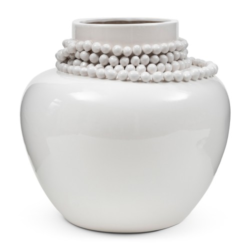 Wazon Vase Precious Pearl M, White