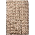 Pled Charlotte brown leaf 130x170cm