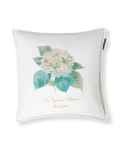 Poszewka Floral embroidered linen blend 50x50cm 