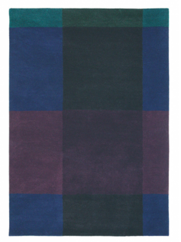 Dywan geometryczny - Plaid Navy