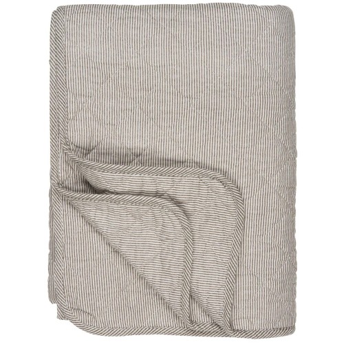 Pled white/soil coloured stripes 130x180