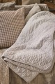 Pled white/soil coloured stripes 130x180