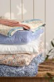 Pled Throw Vigga w/mustard print double weaving, backside neutral 130x180