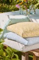 Poszewka Box cushion cover Agathe light blue w/natural coloured flowers 45x45