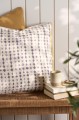 Poszewka Cushion cover Vigga w/purple print double weaving, backside neutral