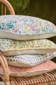 Poszewka Cushion cover Vigga w/purple print double weaving, backside neutral