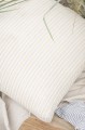 Poszewka Box cushion cover August natural w/blue and white stripes 45x45