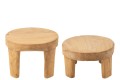 Stoliki Teak Wood Natural Zestaw
