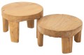 Stoliki Teak Wood Natural Zestaw