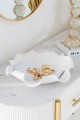 Misa Decorative Dish Helix Irregular Ceramic White