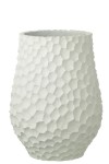 Doniczka zewnętrzna Flowerpot Dents + Outdoor Sand White Large