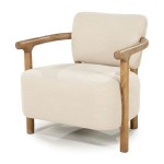 Fotel Glenn Armchair Herringbone, Beige