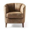 Fotel Rue Royale Armchair, pellini, camel
