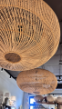 Lampa Lamp Rattan Natural d110 h59cm