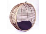 Huśtawka rattanowa kula 85 x 108 cm 