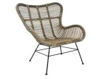 Fotel ogrodowy Rattan Grey 70x76 h90cm
