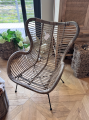 Fotel ogrodowy Rattan Grey 70x76 h90cm