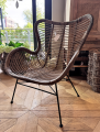 Fotel ogrodowy Rattan Grey 70x76 h90cm