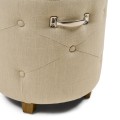 Puf Bowery linen flax