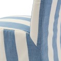 Krzesło Dining Chair Firenze w/wheels, Stripes, Mouline Linen