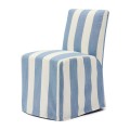 Krzesło Dining Chair Firenze w/wheels, Stripes, Mouline Linen