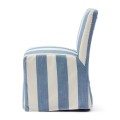 Krzesło Dining Chair Firenze w/wheels, Stripes, Mouline Linen