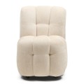 Fotel Davos w/wheels, Soft Weave, Off White
