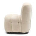 Fotel Davos w/wheels, Soft Weave, Off White