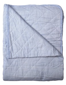 Pled Ethnic, stripe-blue, 140x180 cm