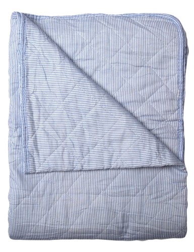 Pled Ethnic, stripe-blue, 140x180 cm
